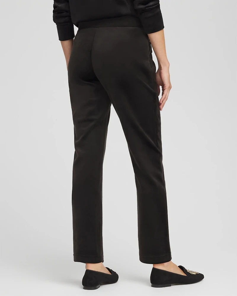 Zenergy® Scuba Velour Tapered Ankle Pants