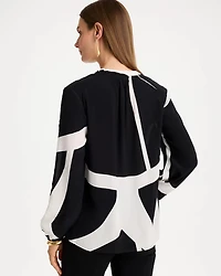 Crepe Tie-Front Top