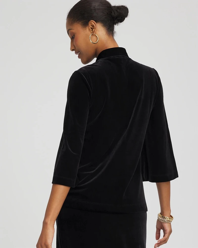 Travelers™ Velvet V-Neck Kimono Sleeve Top
