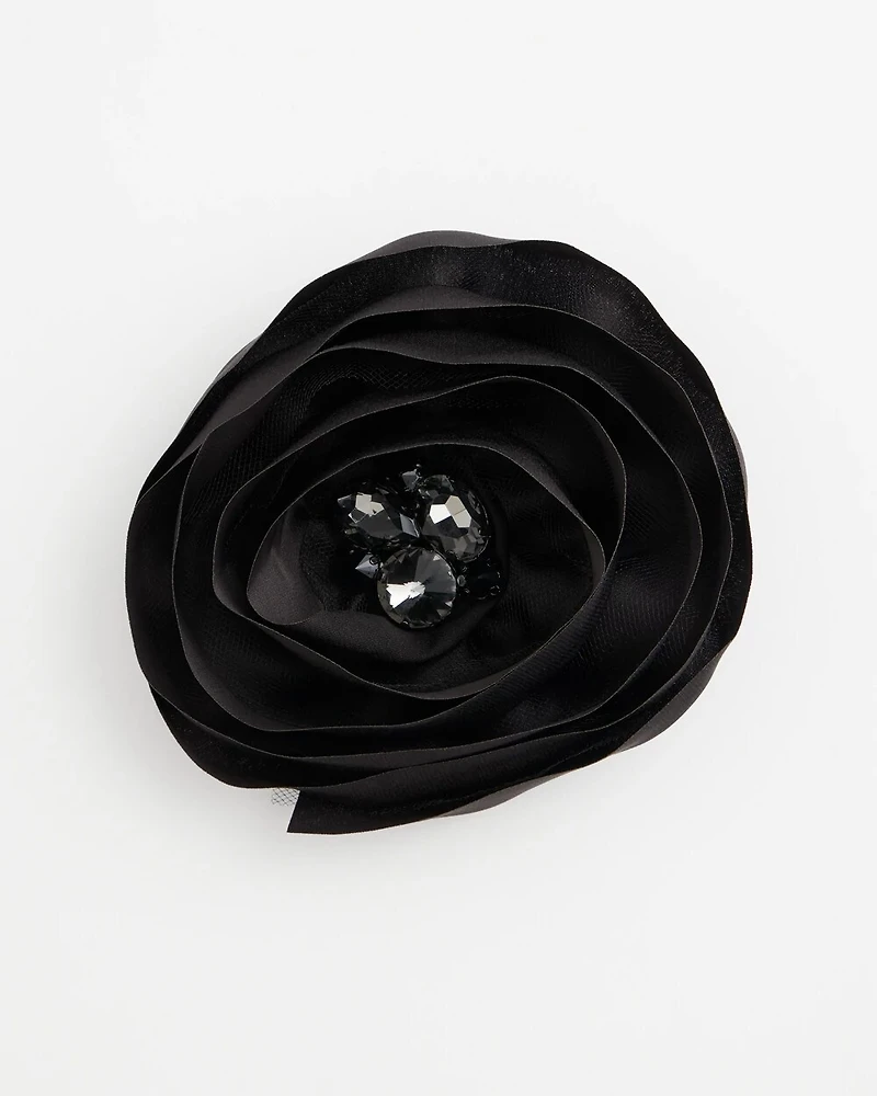 Embellished Flower Brooch