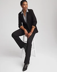 Single-Breasted Sweater Blazer