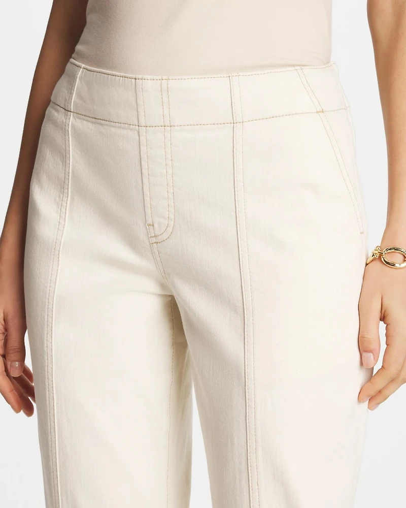 Pull-On Boyfriend Utility Cropped Jeans