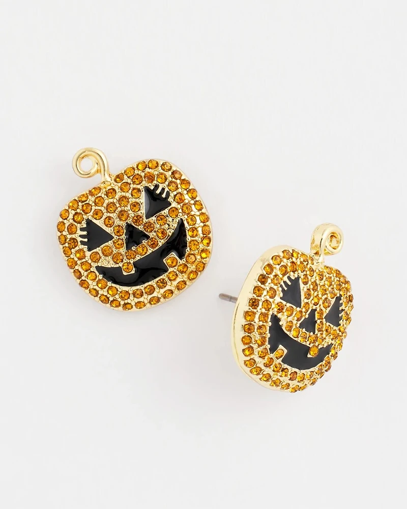 Pumpkin Glitz Earrings