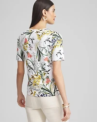 Floral Everyday Elbow Sleeve Tee