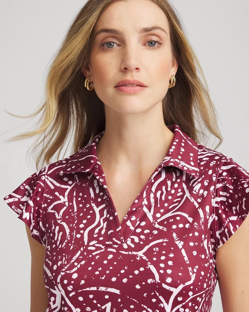 Zenergy® UPF Printed Polo Top