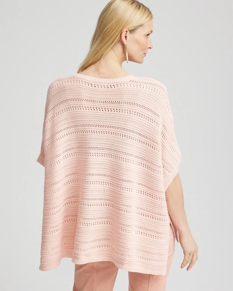 Hi-Lo Hem V-Neck Poncho