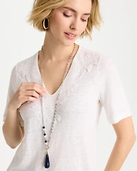 Siren Teardrop Pendant Necklace