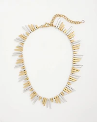 Mixed-Metal Collar Necklace