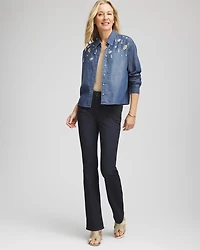 Embellished Tencel Collar Shirt