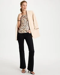 Animal Print Jersey Satin Tank Top