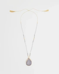 Adjustable Agate Stone Necklace