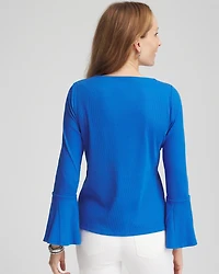 Peplum Flare Sleeved Top