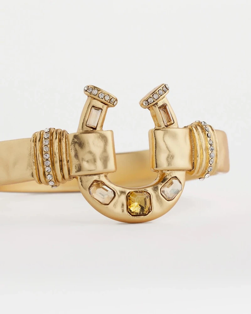 Golden Equestrian Bracelet