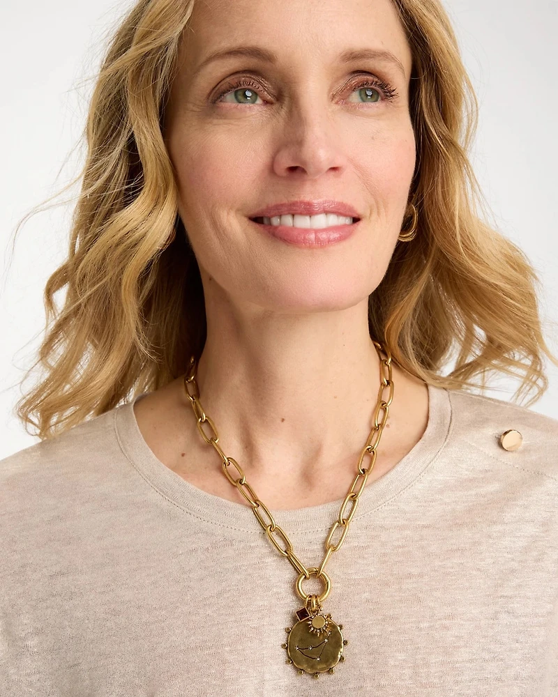 Capricorn Zodiac Charm Pendant