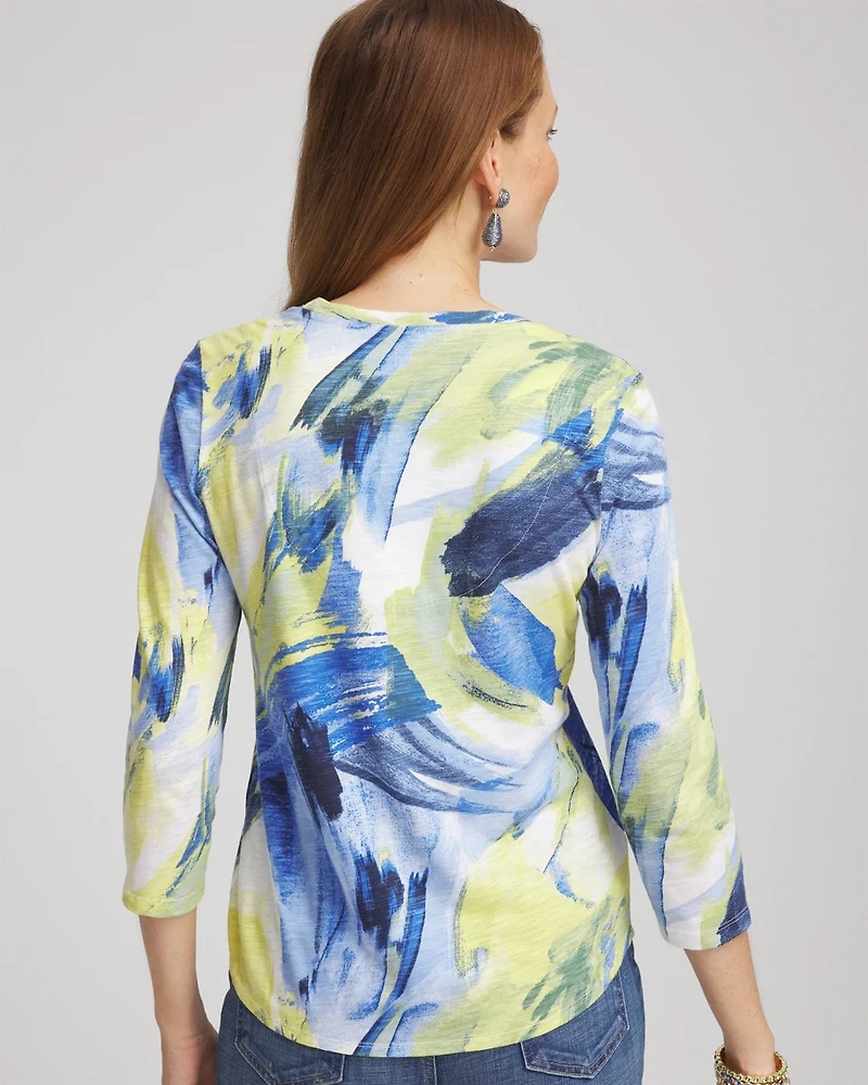 Double-Knit 3/4 Sleeve Tee