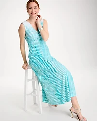 Ombre Coastal Striped Knit Dress