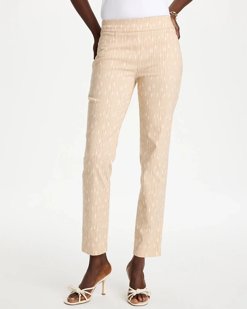 Striped Brigitte™ Slim Pull-On Ankle Pants