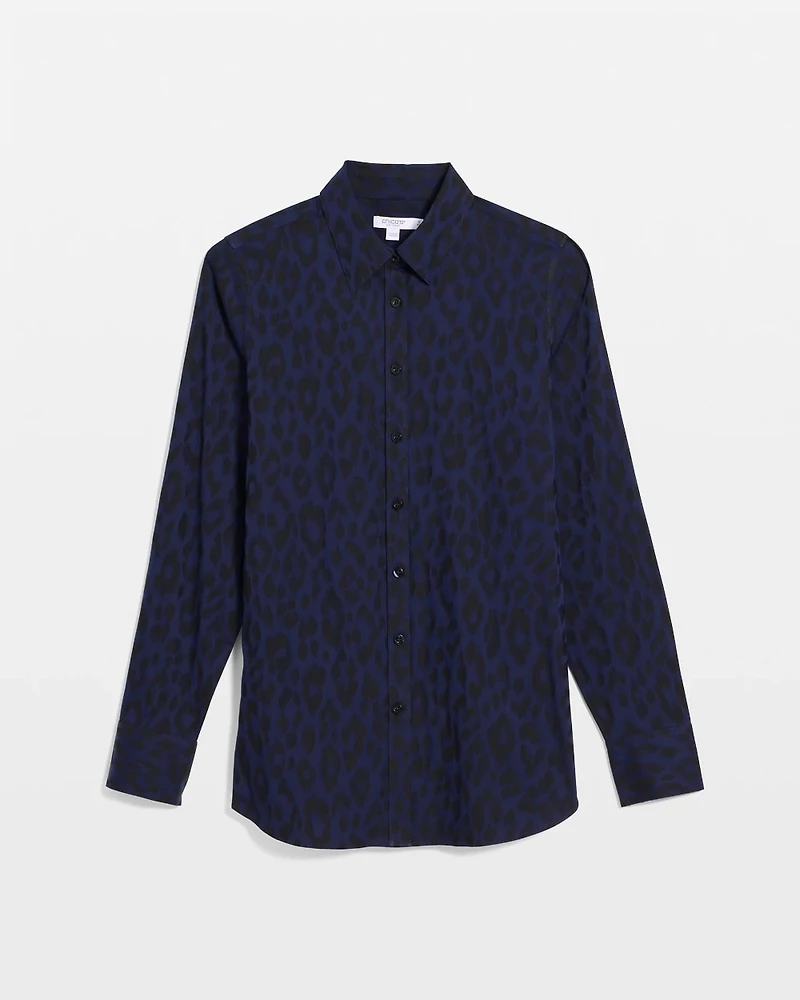 No Iron™ Animal Jacquard Stretch Shirt