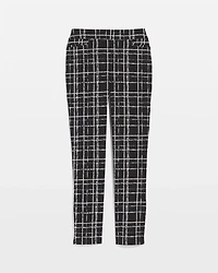 Brigitte Plaid Slim Ankle Pants