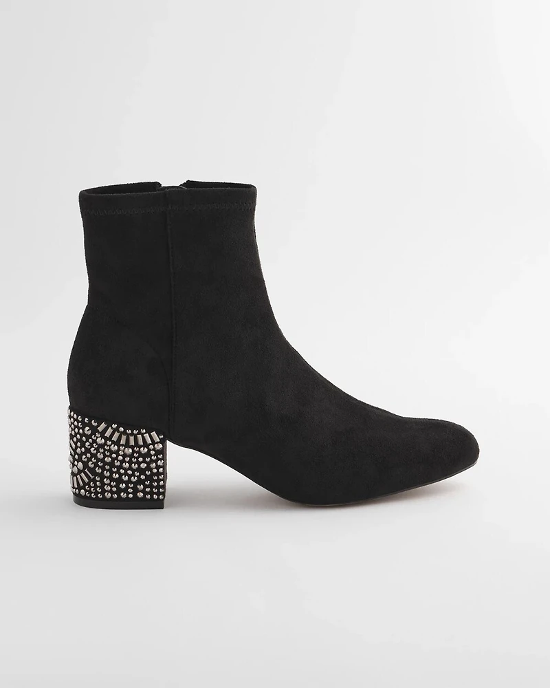 Embellished Destiny Art Deco Boot Heels