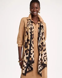 Animal Print Oblong Scarf