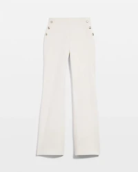 Juliet Ponte Button Detail Flare Pants