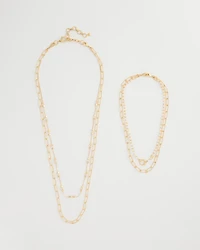 Sea Foam Multi-Strand Convertible Necklace