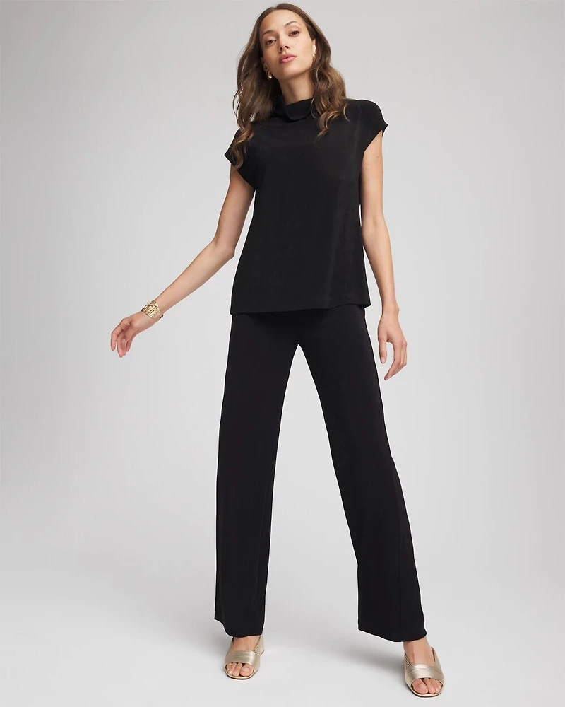 Travelers™ Hollywood-Waist Straight-Leg Pants