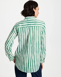 No Iron™ Striped Linen Tunic