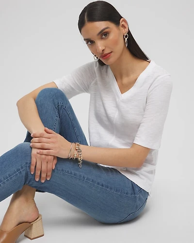 Elbow Sleeve A-line Tee