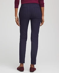 Pinstriped Brigitte™ Slim Pull-On Ankle Pants