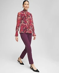 Brigitte Beaded Slim Ankle Pants