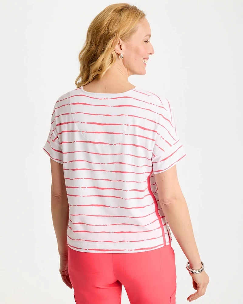 Zenergy® UPF Striped Dolman Tee