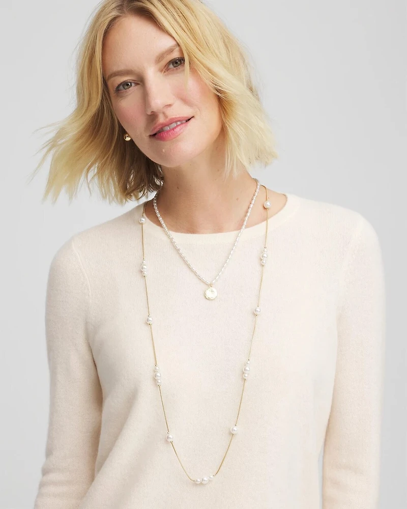 Convertible Faux Pearl Necklace