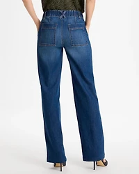 High-Rise Wide-Leg Trouser Jeans