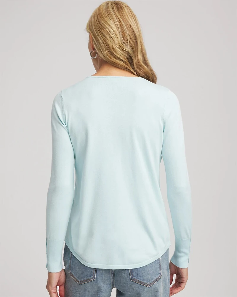 Ella V-Neck Pullover Sweater