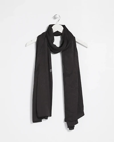 Floral Burnout Oblong Scarf