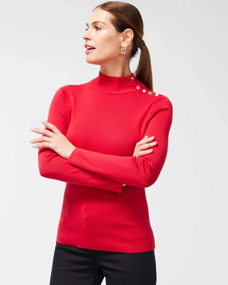 ECOVERO Mock Neck Sweater