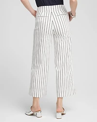 Brigitte Double Stripe Wide Leg Cropped Pants