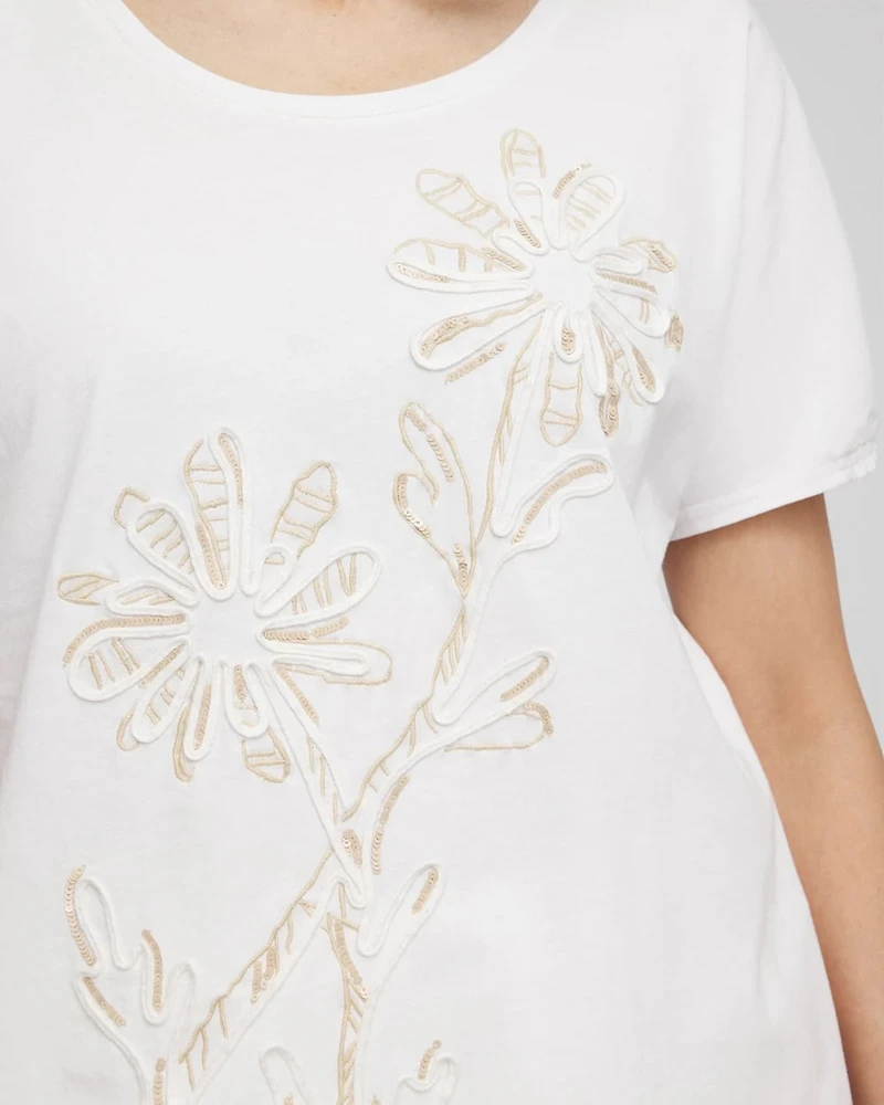 Artisanal Embroidered Short Sleeve Tee