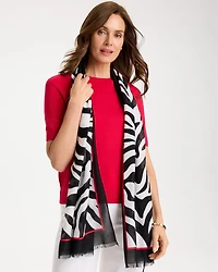 Animal Print Oblong Scarf