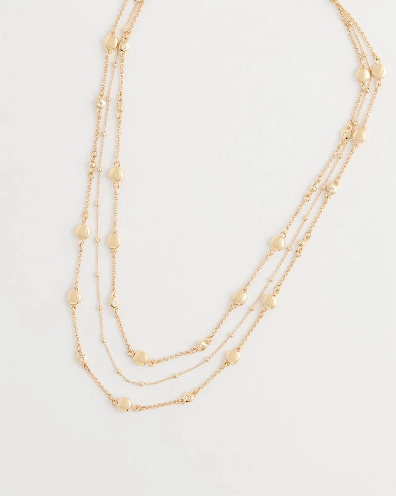 Short Multi-Strand Illusion Necklace