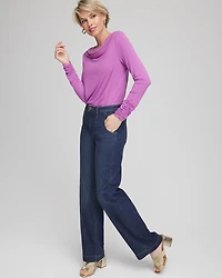 Touch of Cool™ Long-Sleeved Cowlneck Tee