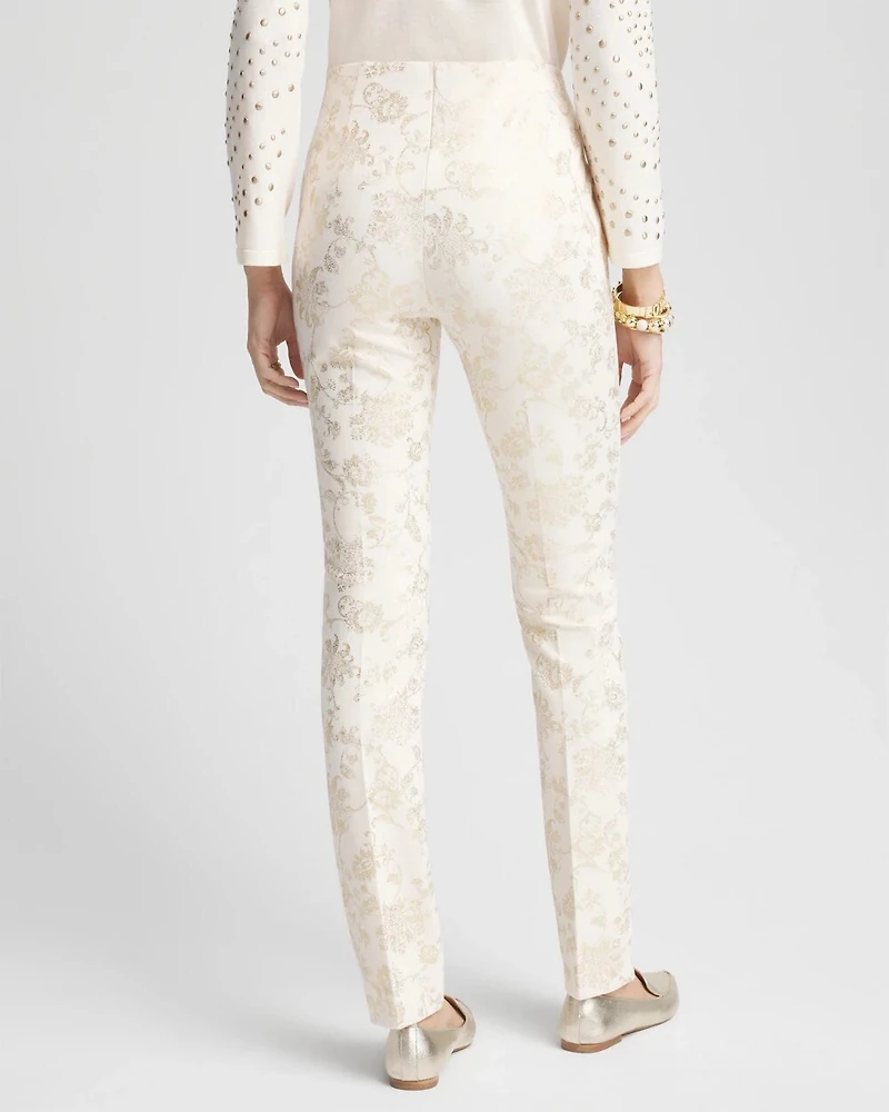 Juliet Foiled Ponte Pants