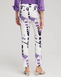 Brigitte Abstract Ankle Pants