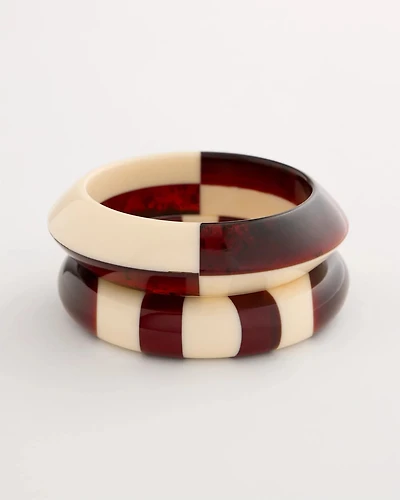 Colorblock Resin Bangles
