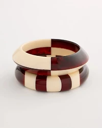 Colorblock Resin Bangles