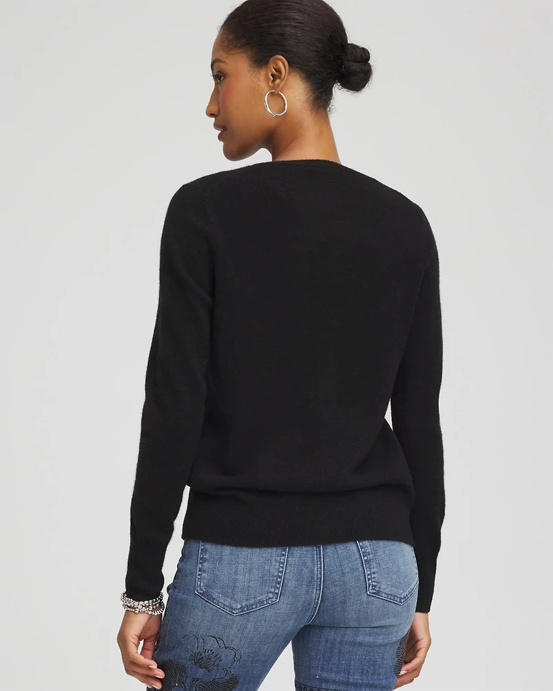 Relaxed V-Neck Cashmere Sweater
