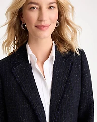 Tweed Fringe Blazer