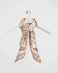 Neutral Printed Square Scarf